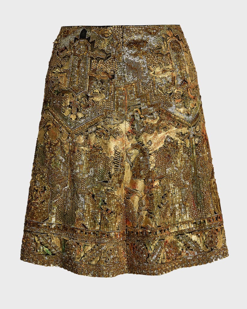 Gold sequin skirt 7 little words hotsell