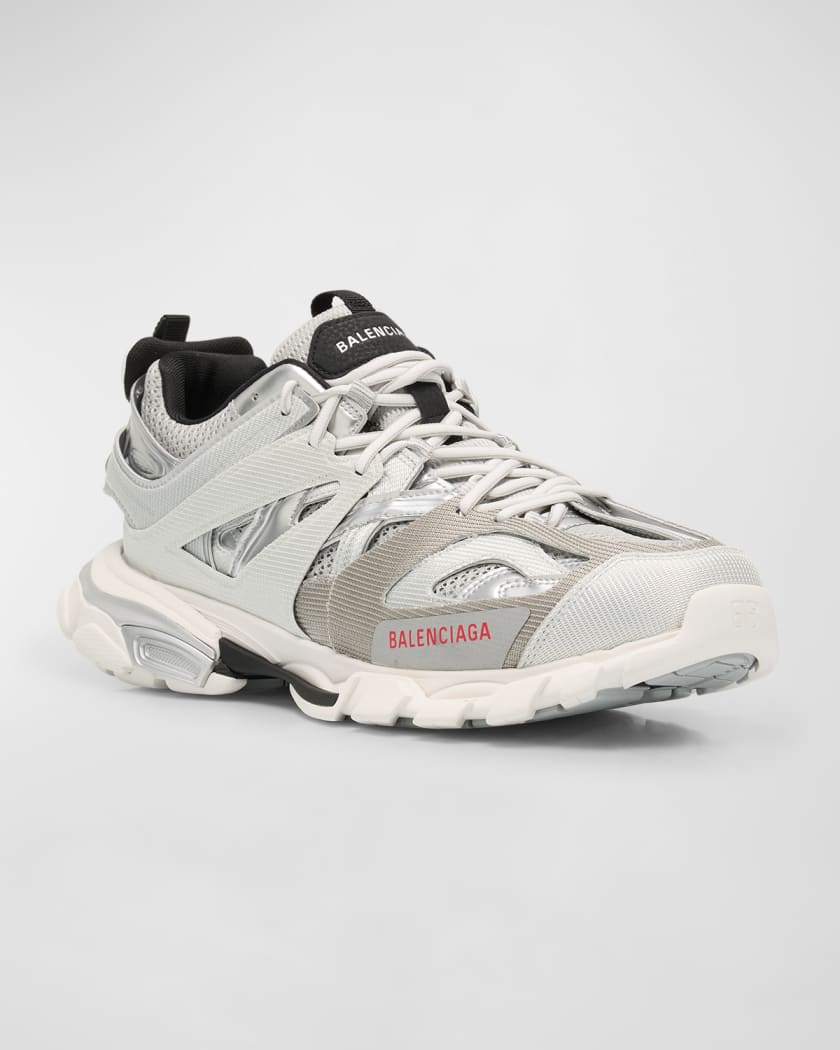 Men's Track Metallic Mesh Sneakers