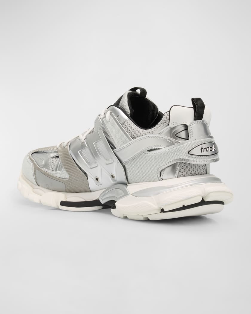 Men's Track Metallic Mesh Sneakers
