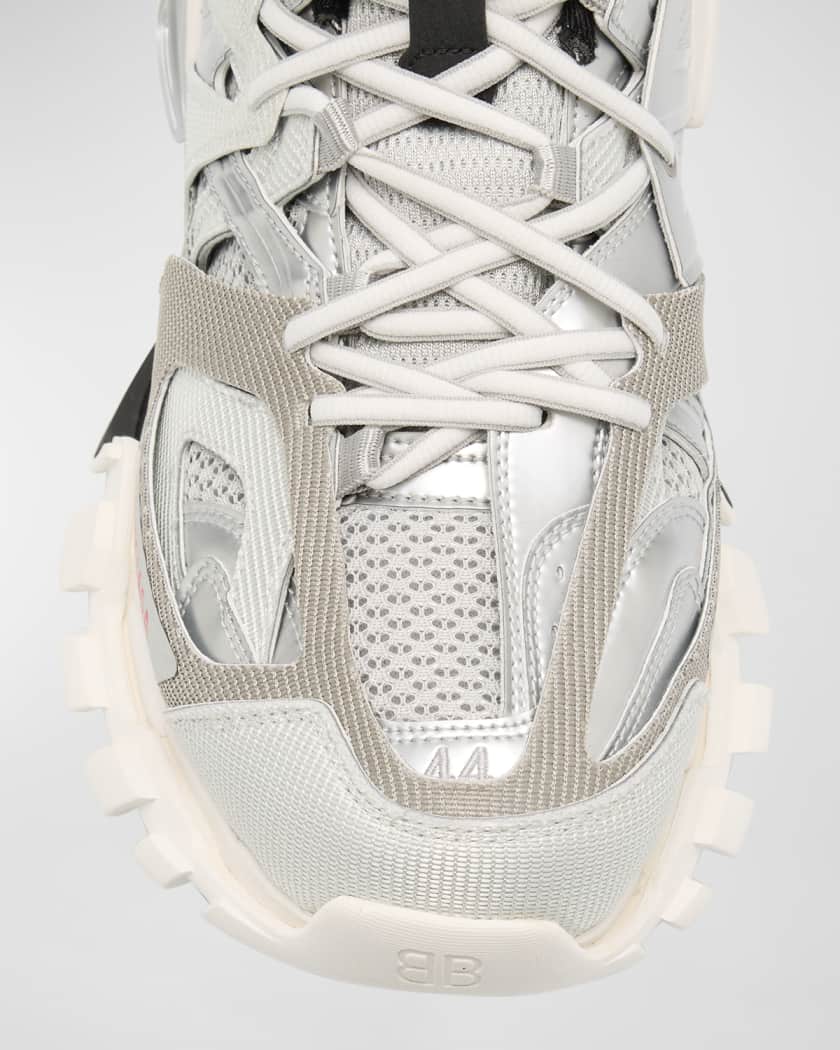 Men's Track Metallic Mesh Sneakers