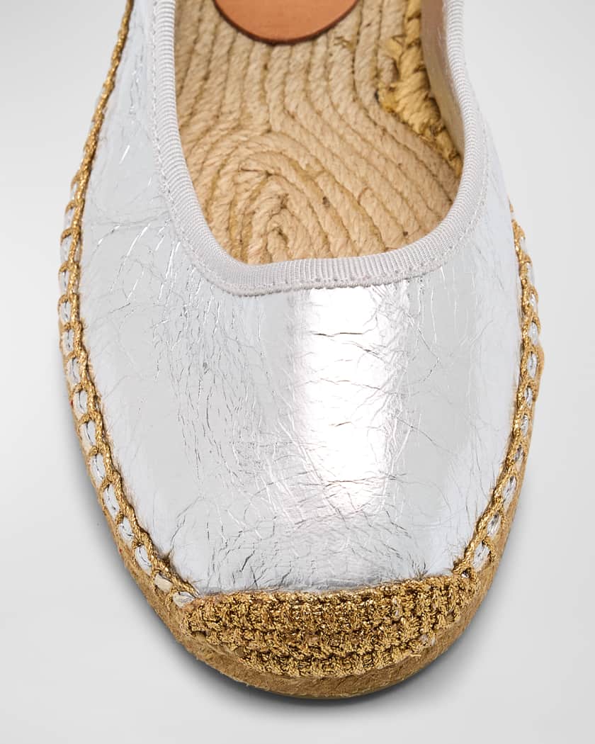 Tory burch silver espadrilles new arrivals