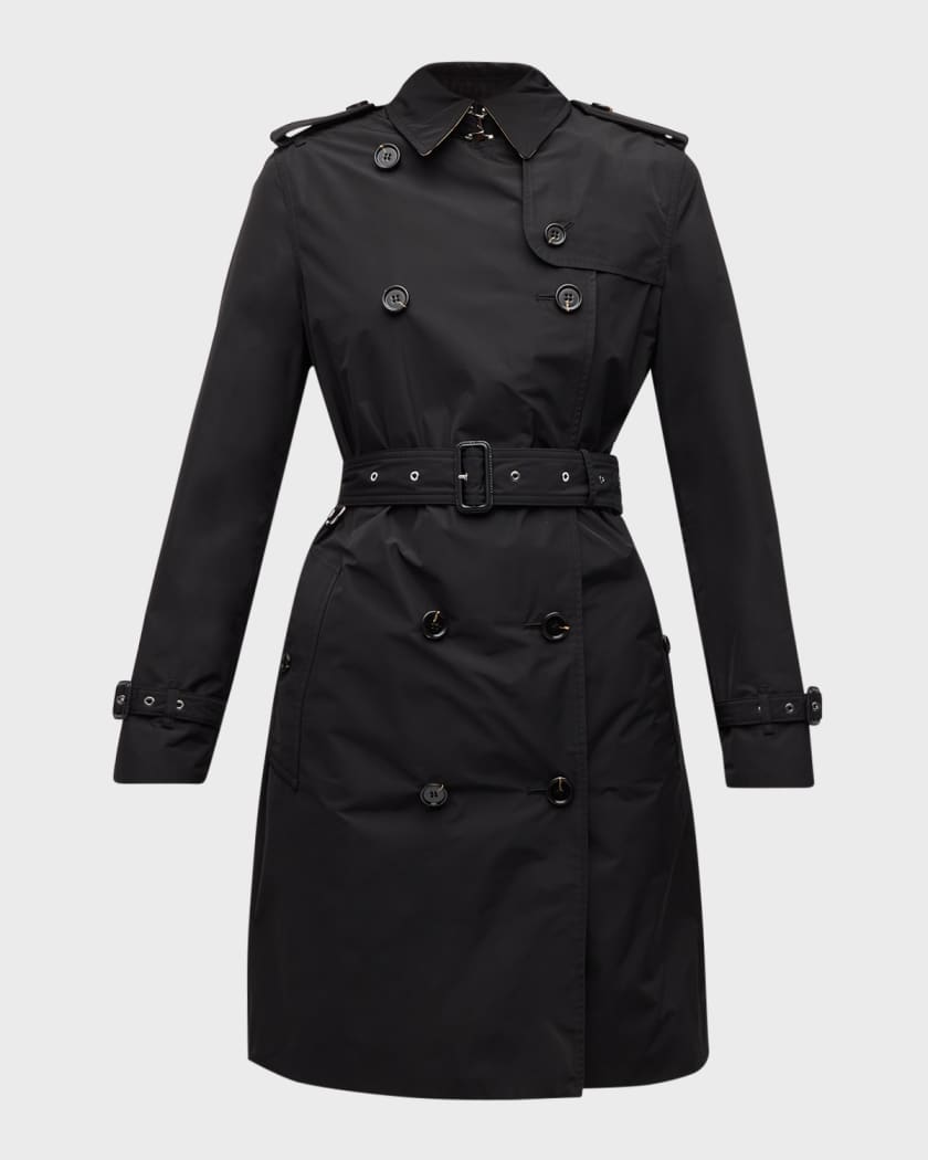 Burberry The Short Kensington Heritage trench coat - Black