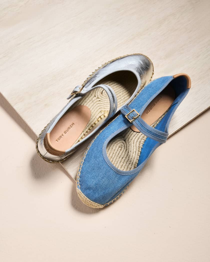 Tory burch shop denim espadrilles