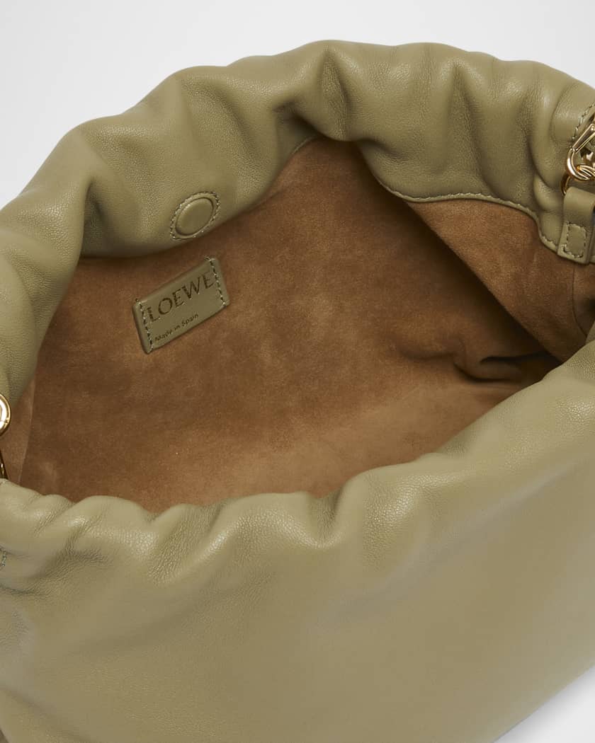 Flamenco Small Crossbody Bag in Napa Leather with Detachable Chain