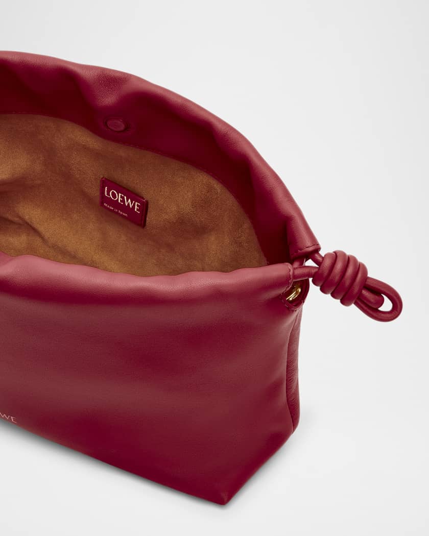 Flamenco Small Crossbody Bag in Napa Leather with Detachable Chain