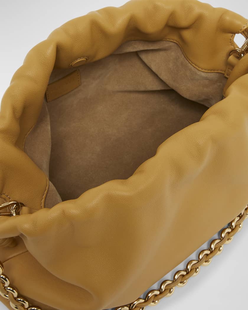 Flamenco Small Crossbody Bag in Napa Leather with Detachable Chain