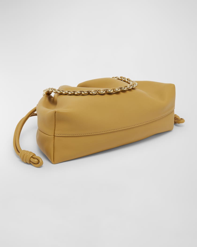 Flamenco Small Crossbody Bag in Napa Leather with Detachable Chain