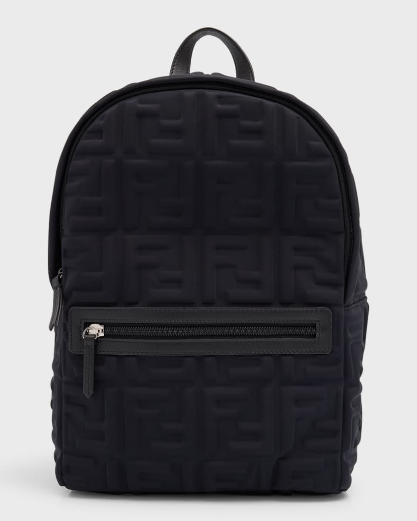 FENDI monogram-print backpack - Brown