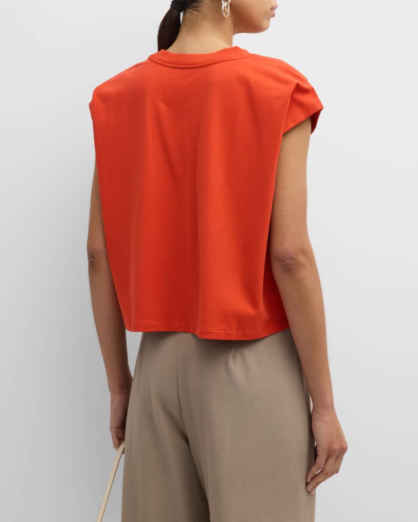 Eileen fisher cotton hotsell stretch jersey shell
