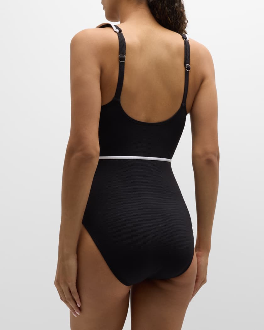 Island Cays Cabana Wrap One-Piece Swimsuit 