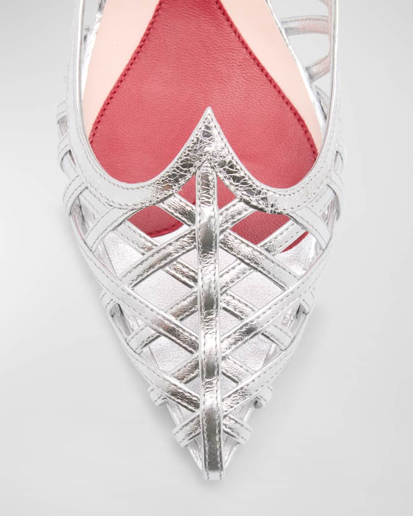 ROGER VIVIER - Gommettine Net Slingback Ballets