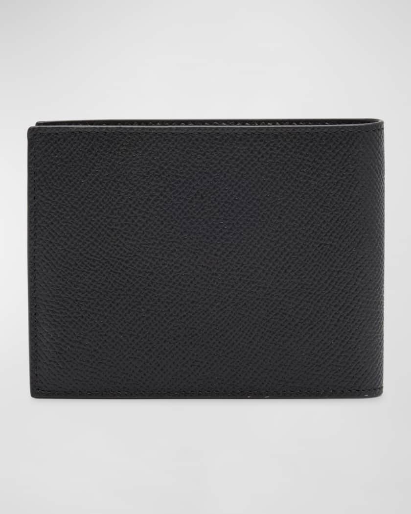 Men's Gancini Grained Leather Bifold Wallet 