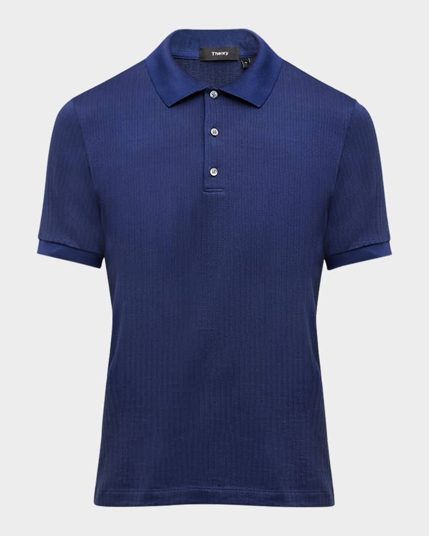 Men s Geo Short Sleeve Zelig Jacquard Polo Shirt