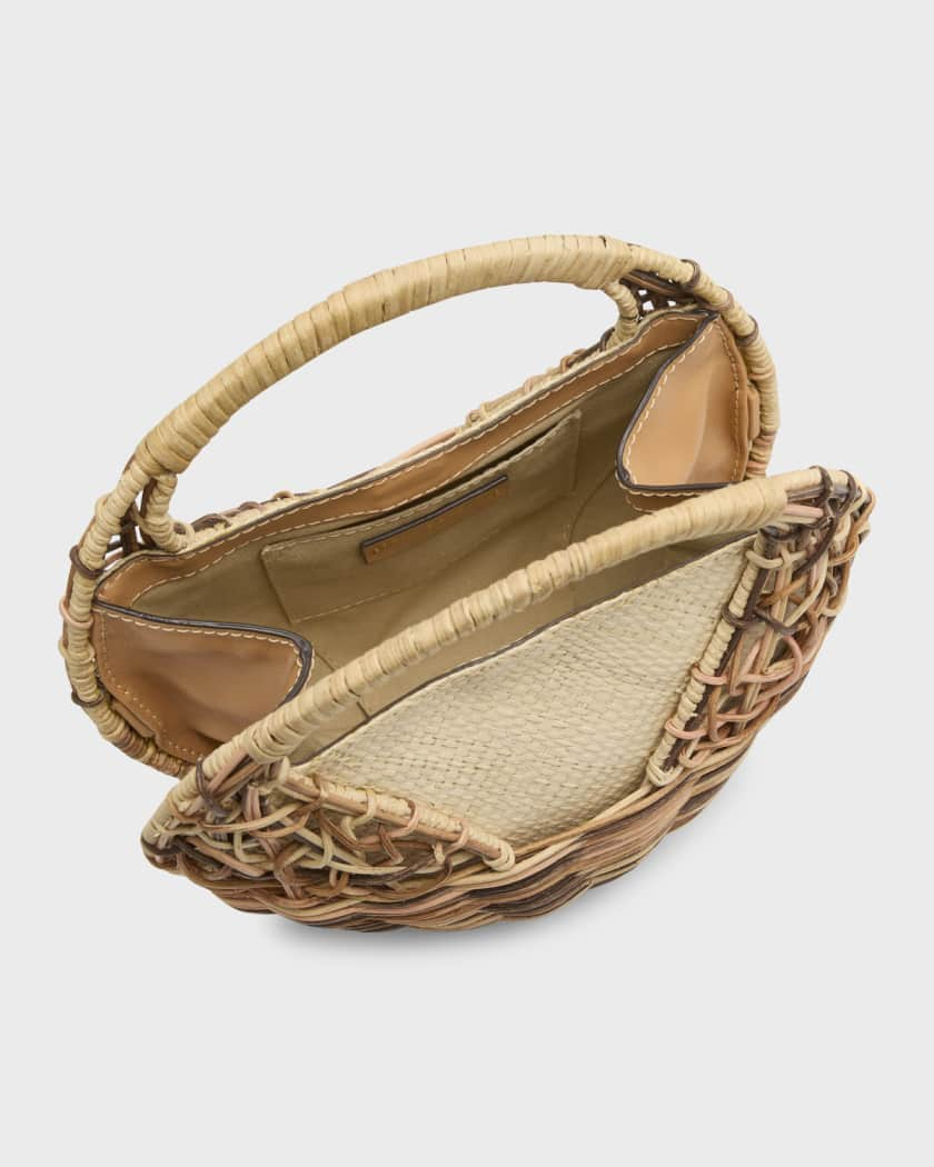 Ulla Johnson Sea Shell Wicker bag - Brown