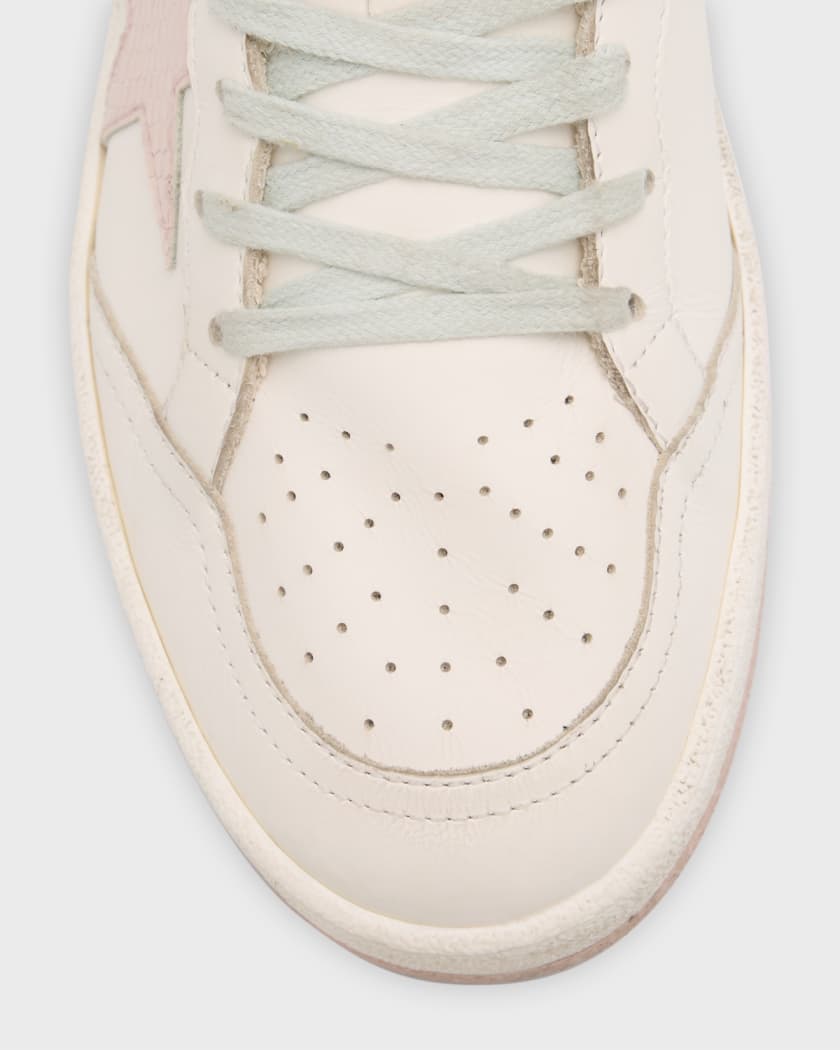 Ballstar Mixed Leather Low-Top Sneakers