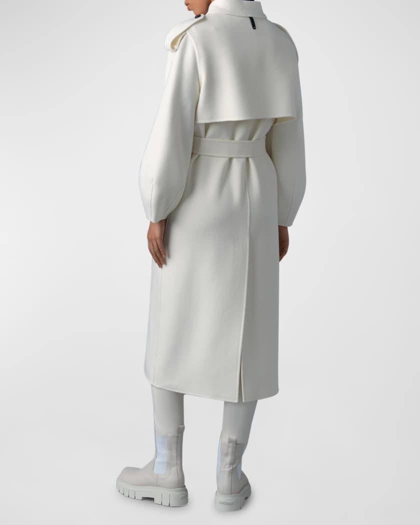 Ceyla Belted Handmade Double-Face Virgin Wool Coat