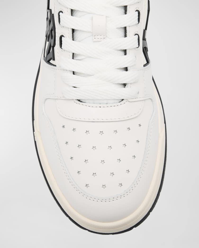 Men's Classic Leather Logo Low-Top Sneakers