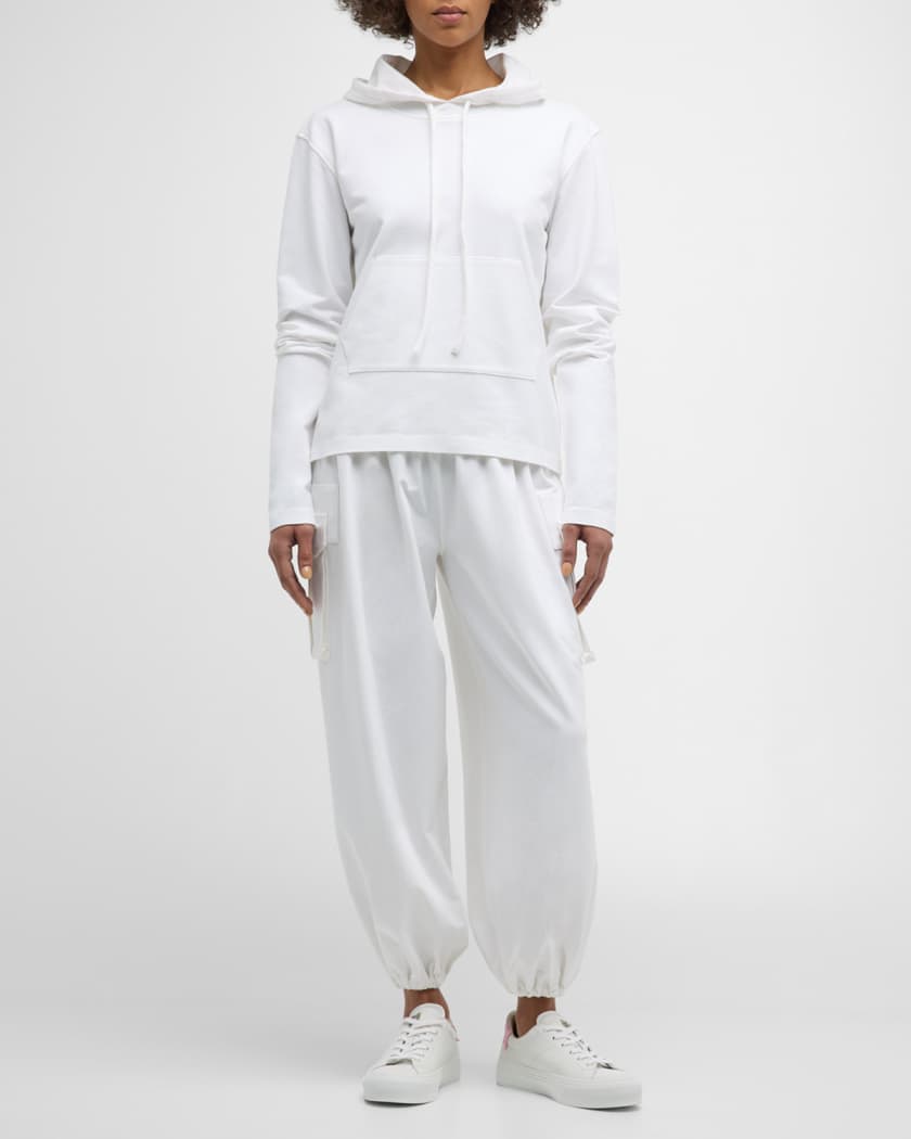 Norma Kamali Oversized Boyfriend Cargo Sweatpants Neiman Marcus