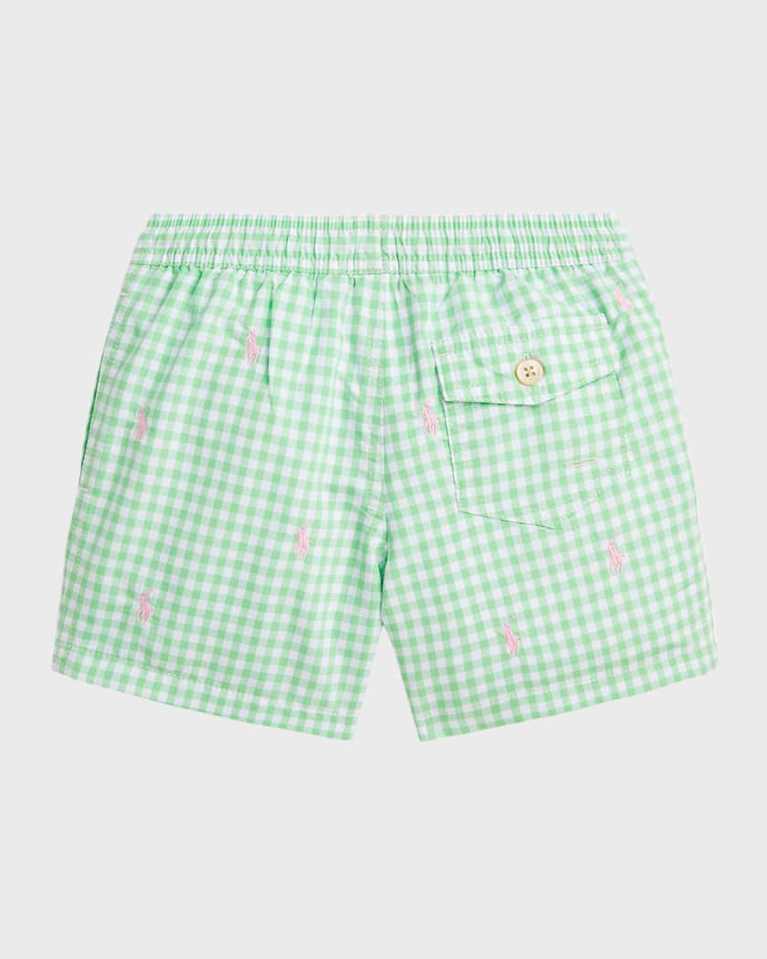 Ralph lauren gingham swim store shorts