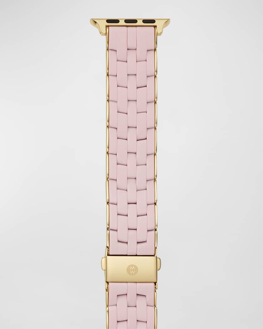 5 Link Silicone Wrapped Bracelet Band for Apple Watch