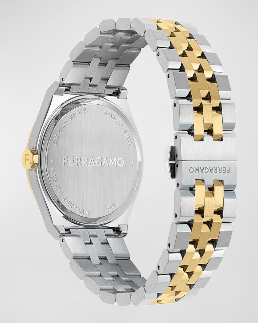 Men's Vega New Two-Tone Bracelet Watch, 40mm