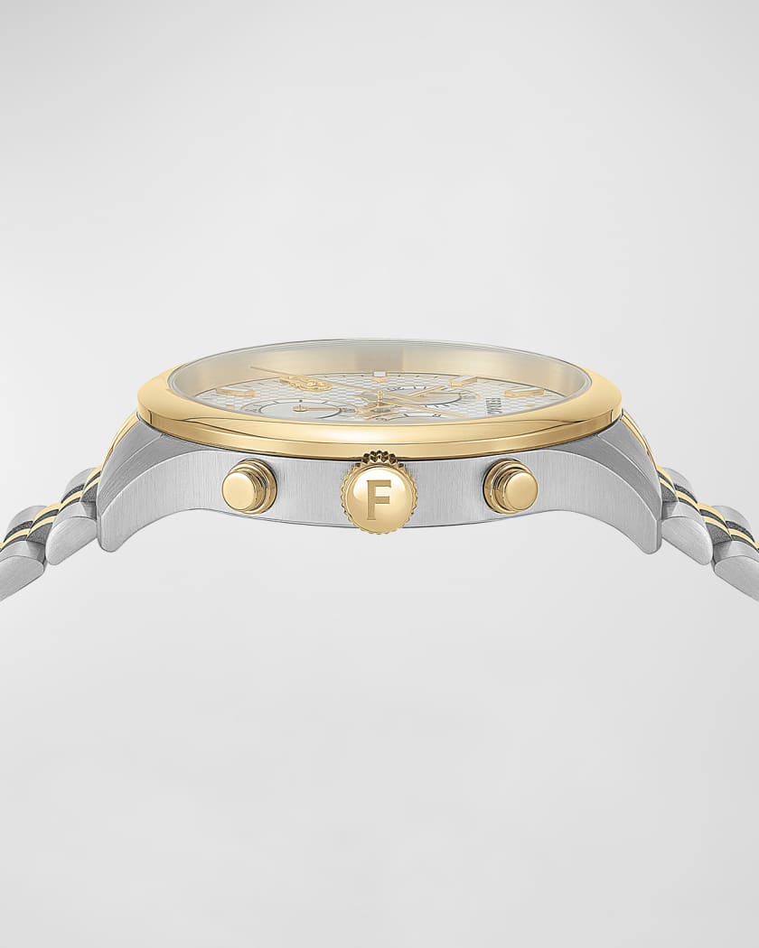 Men's Duo Chrono Two-Tone Bracelet Watch, 42mm