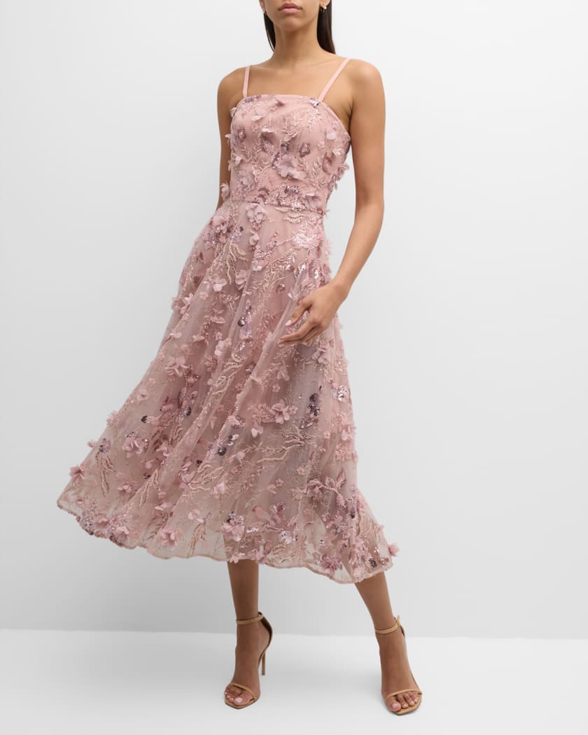 Dress the Population Black Label Kailyn Beaded Floral Embroidered