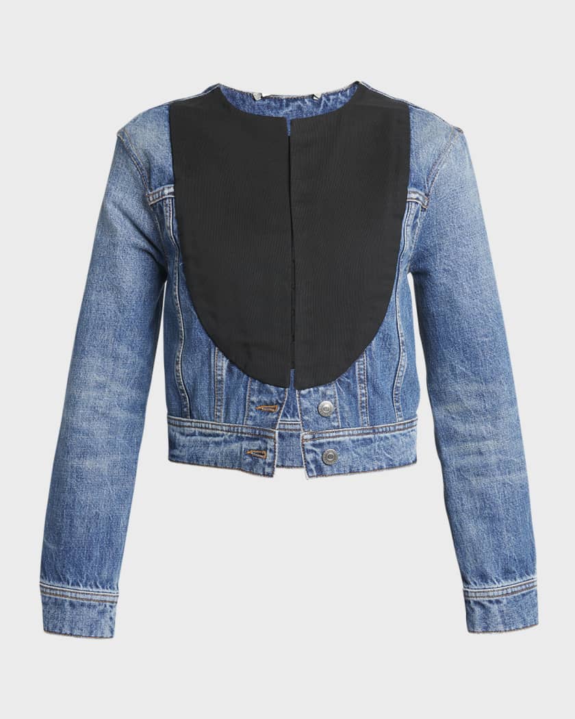 Neiman marcus jean top jacket