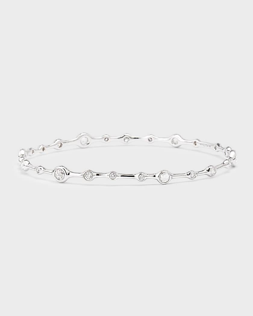 Ippolita Superstar 24 Diamond Bangle in 18K White Gold Neiman Marcus
