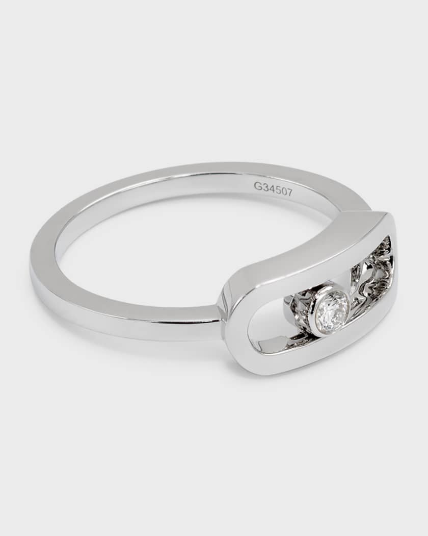 MOVE UNO 18K WHITE GOLD DIAMOND RING