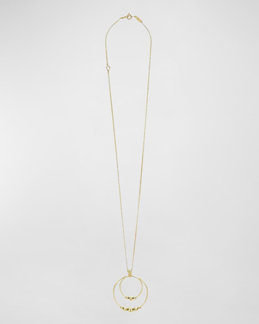Gold necklace outlet two circles