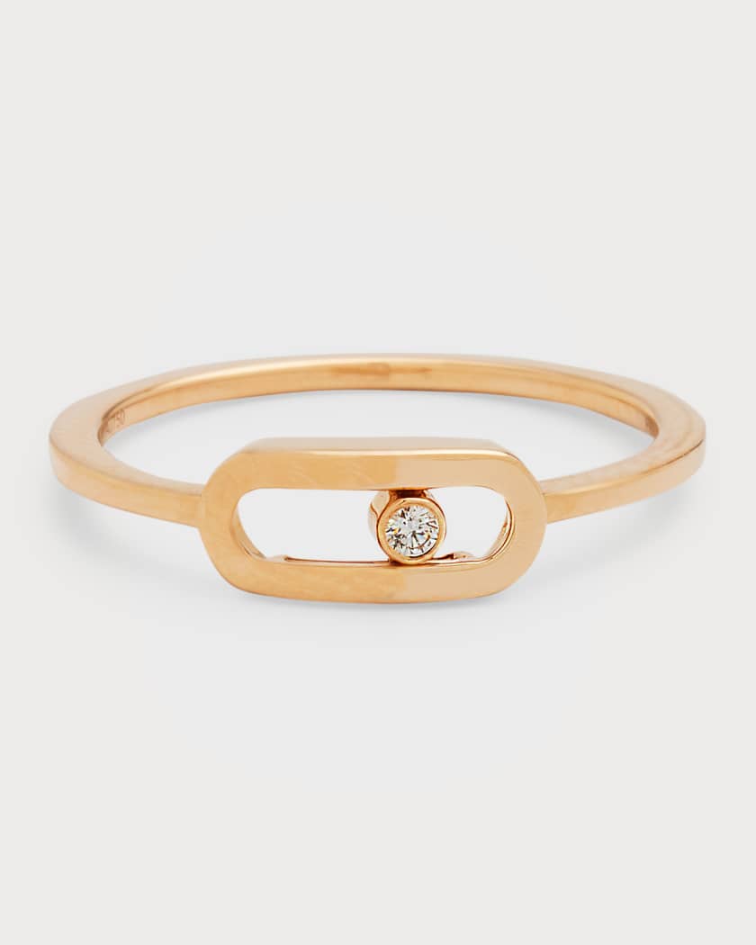 Move Uno 18K Pink Gold 1-Diamond Ring