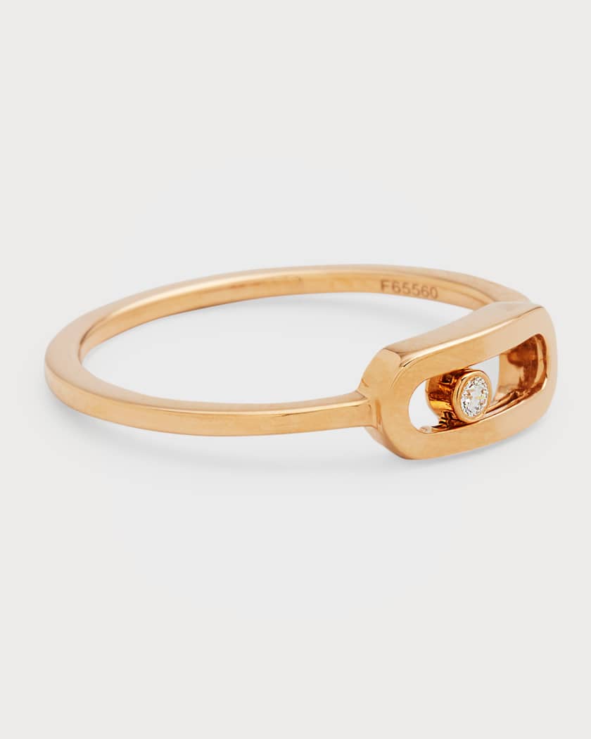 Move Uno 18K Pink Gold 1-Diamond Ring