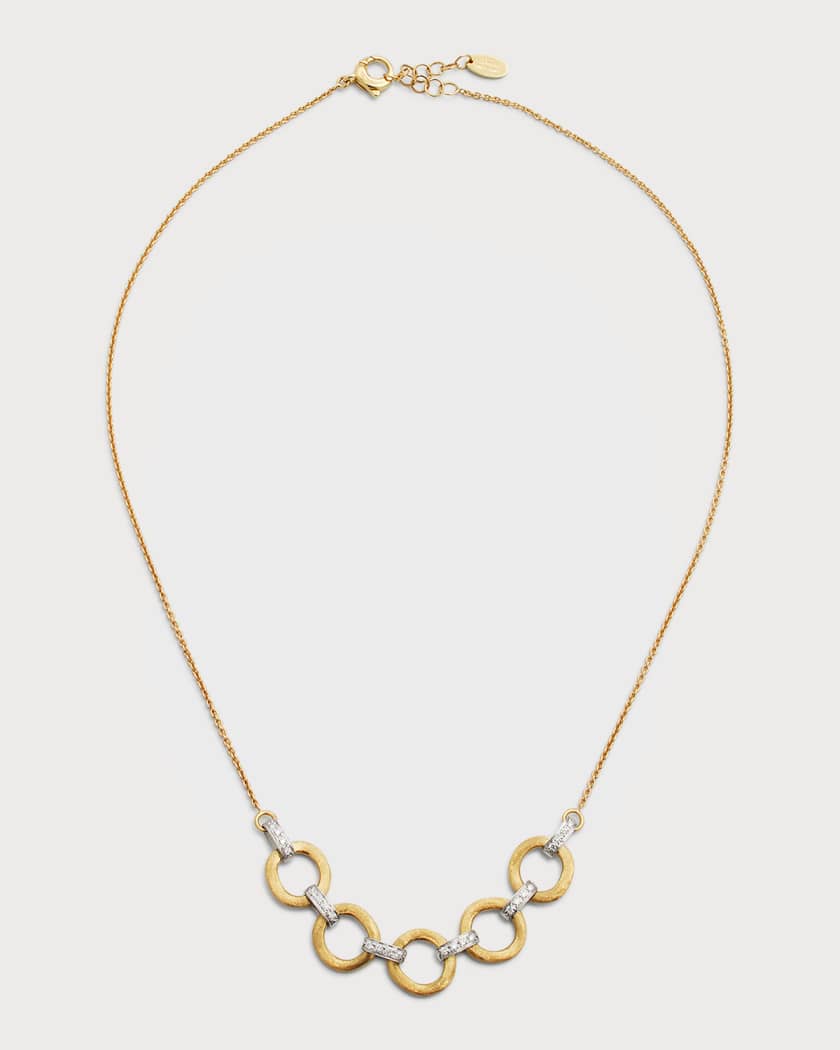 Marco Bicego Jaipur Link 18k Yellow White Gold Diamond Link