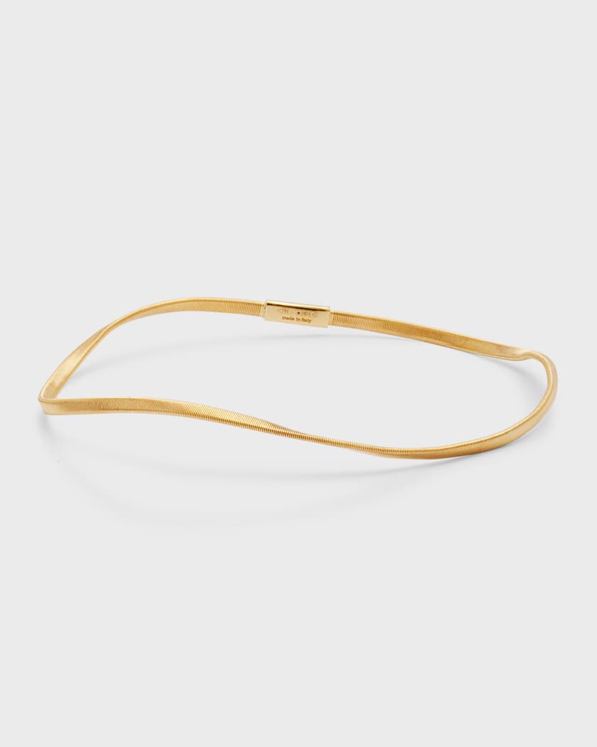 Marco Bicego Marrakech 18K Yellow Gold Single Strand Rigid Coiled