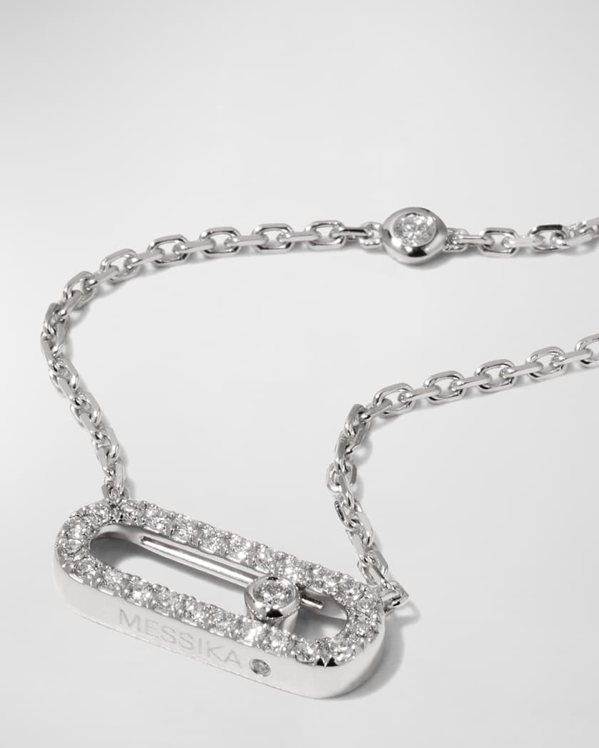MOVE UNO PAVE DIAMOND NECKLACE