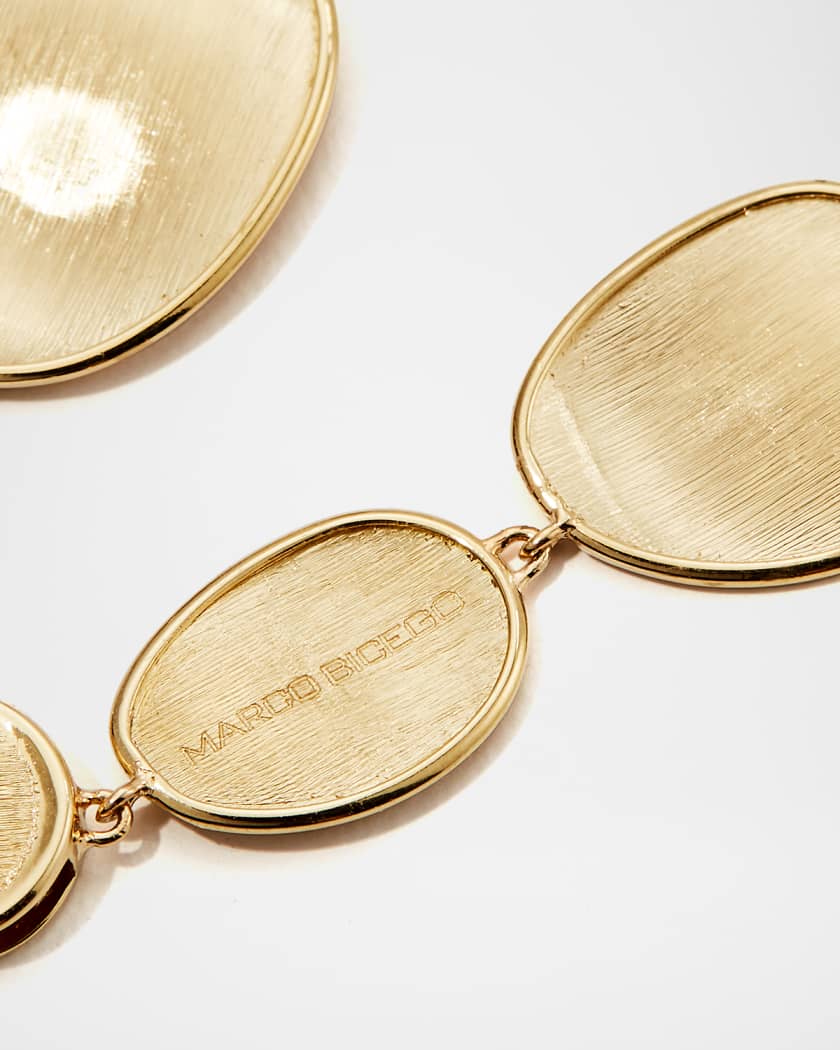 18K Yellow Gold Lunaria Graduated Bracelet, 7"L