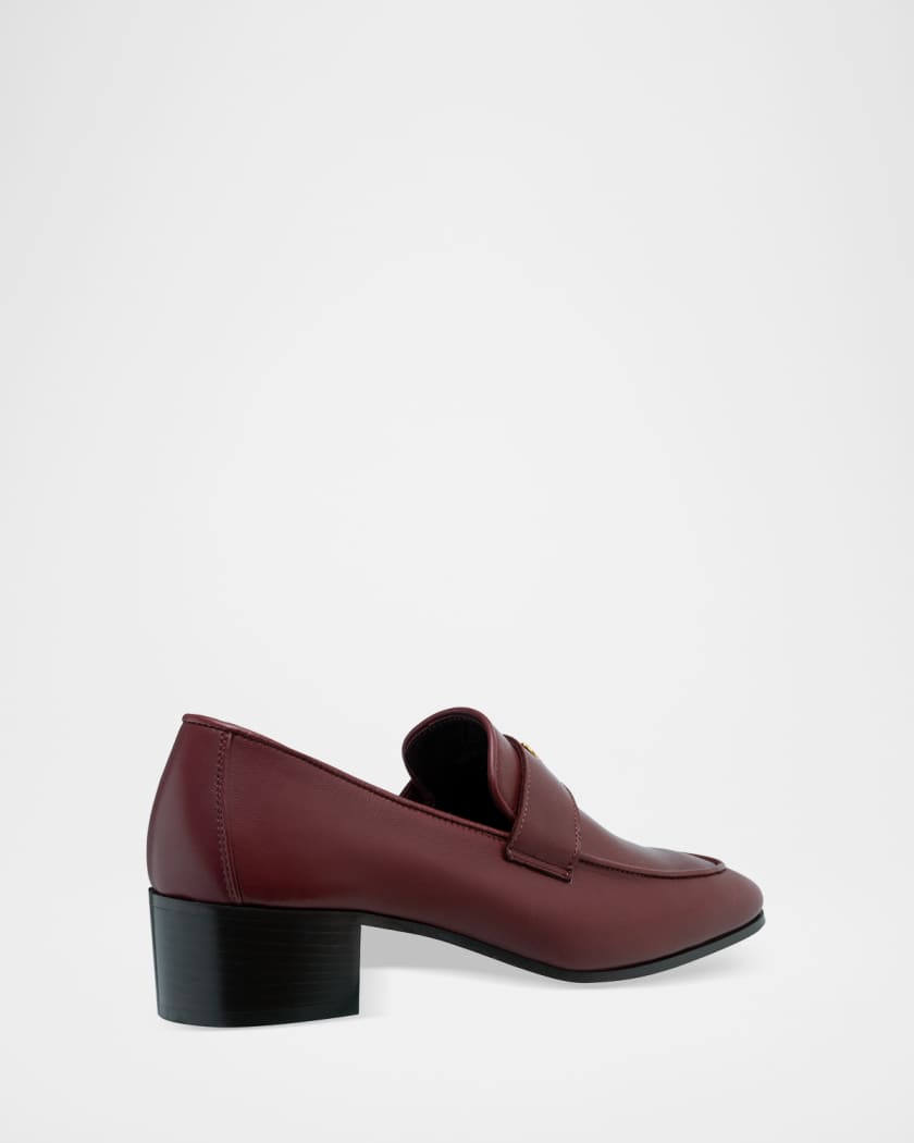 未使用 Her lip to*Medallion Heel Loafer 24 Leather Medallion Heeled Loafers | Neiman Marcus