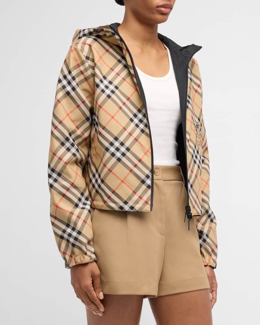 Check EKD Hooded Reversible Jacket