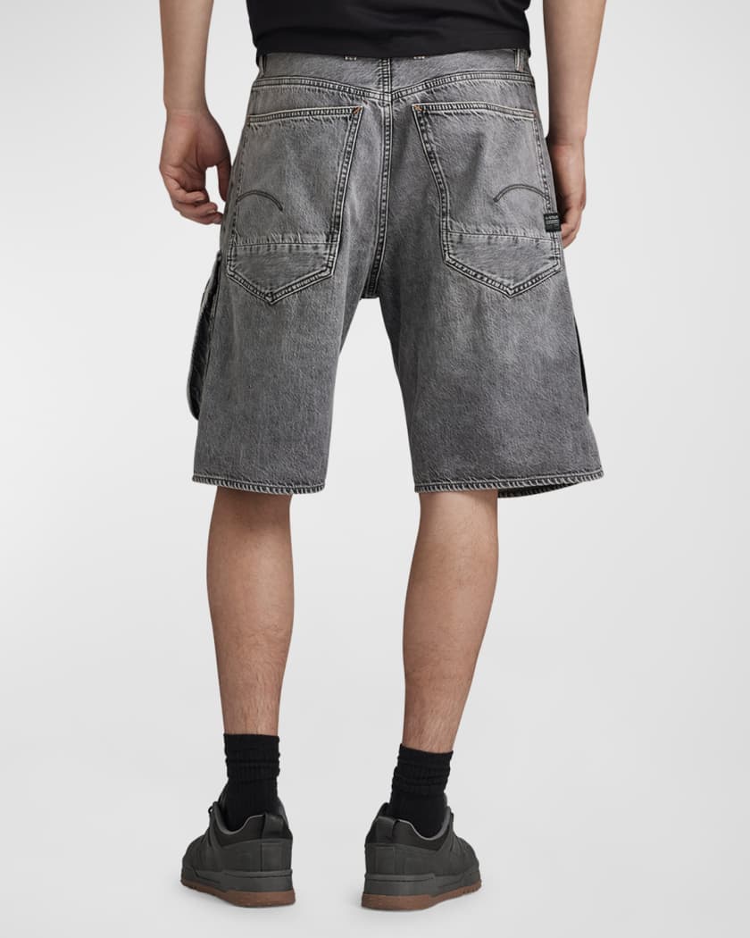 G STAR RAW Men s Loose Denim Cargo Shorts Neiman Marcus