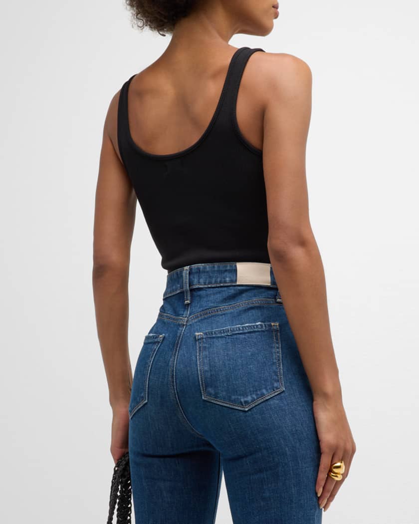 Nica Scoop-Neck Tank Bodysuit
