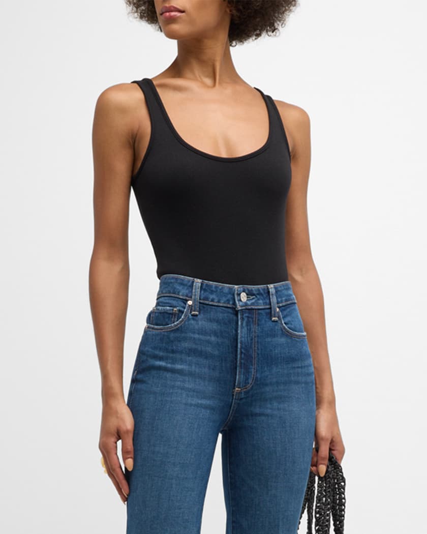 Nica Scoop-Neck Tank Bodysuit