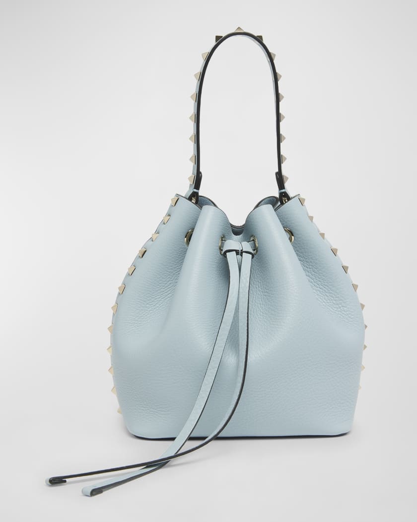 Valentino Garavani Rockstud Drawstring Leather Bucket Bag Neiman Marcus
