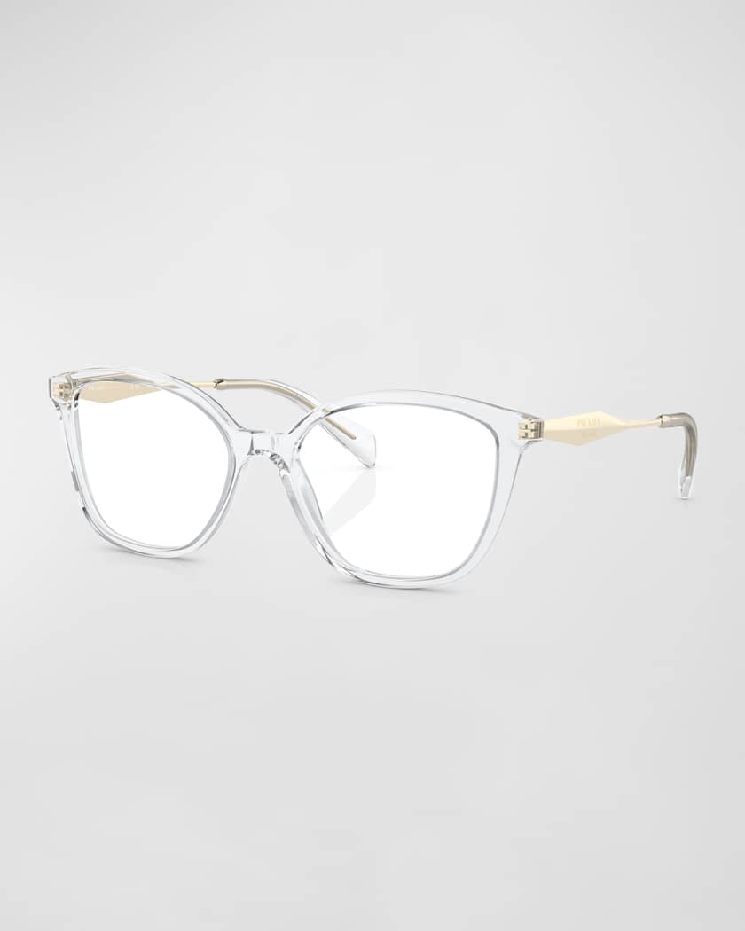 Prada Clear Acetate Plastic Butterfly Optical Glasses Neiman