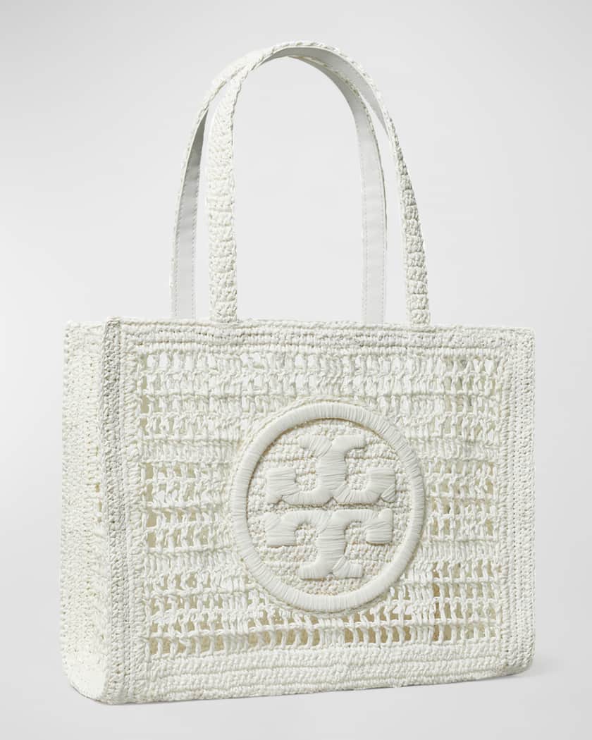 Ella Small Crochet Straw Tote Bag