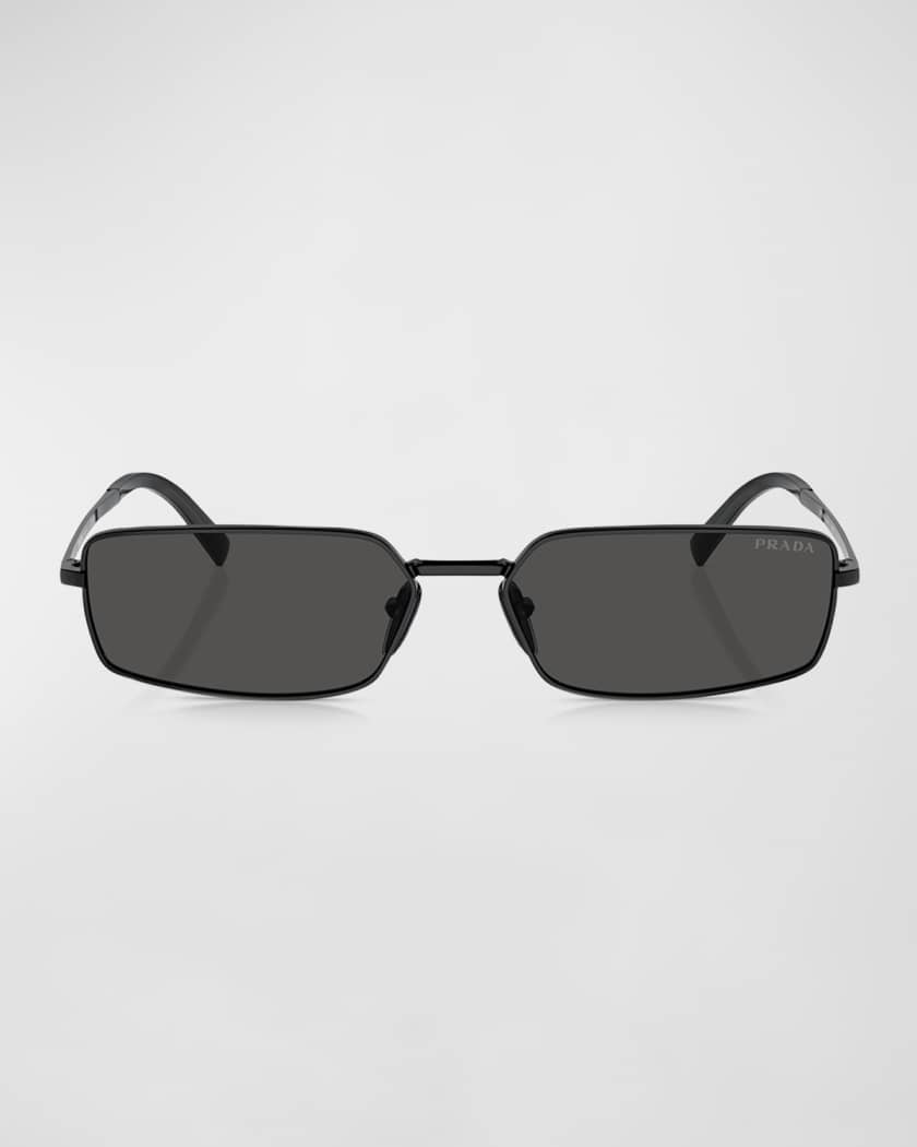 Signature Steel & Plastic Rectangle Sunglasses 
