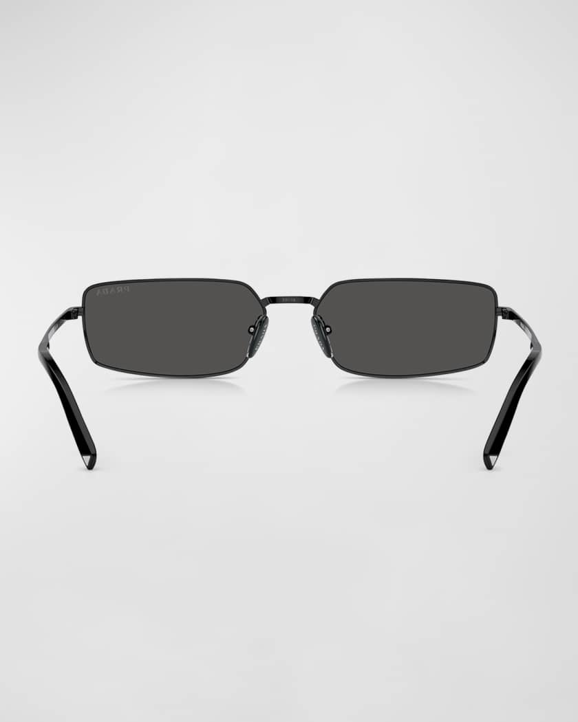 Signature Steel & Plastic Rectangle Sunglasses 