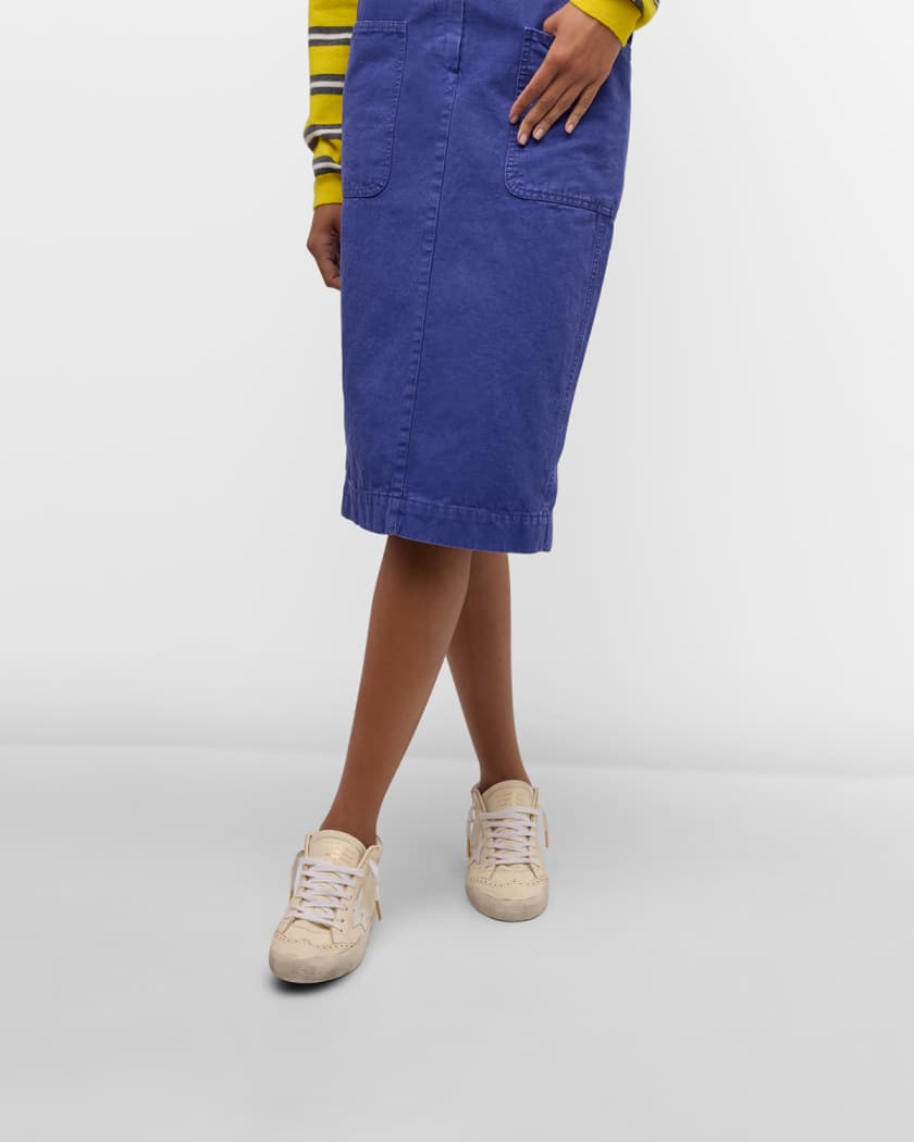 Golden Goose button-up pencil skirt - Blue