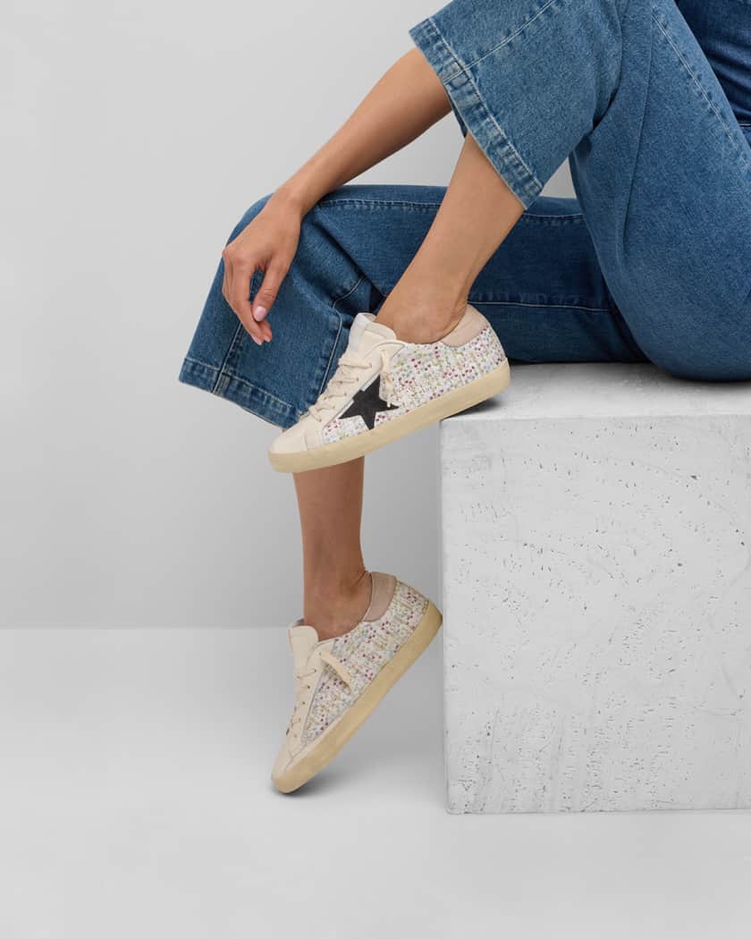 Superstar Sequin Leather Low-Top Sneakers