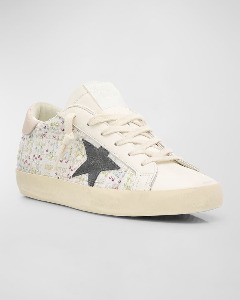 Superstar Sequin Leather Low-Top Sneakers